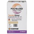 Custom Accessories Custom Polyblend Sanded Grout, Sahara Tan, 7 lb Box CPBG227-4